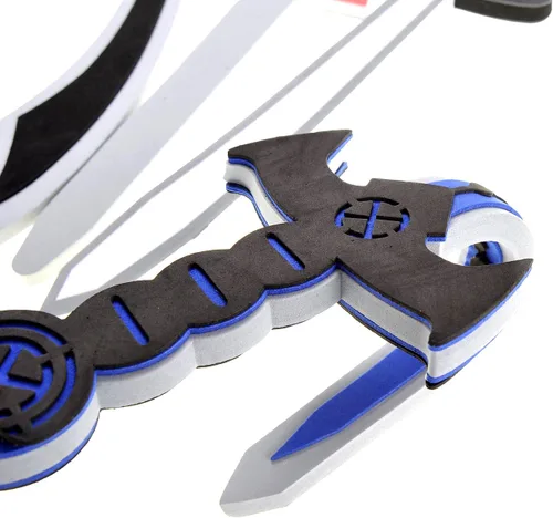 Vista 4 de PowerTRC Juego de 8 espadas con espadas únicas Cimitarras Espada larga Cutlasses Espada de Viking