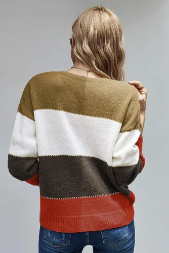 Vista 6 de ANCAPELION - Suéter casual para mujer sin botones, prenda básica de invierno de manga larga, cálida, suéter tejido, ajuste holgado