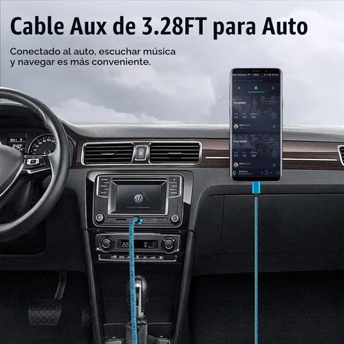 Vista 7 de Samsung Galaxy S25 Ultra Tipo C Cable auxiliar USB C a 0.138 in de audio Android Cable conector auxiliar S25 FE tipo C adaptador a cable estéreo