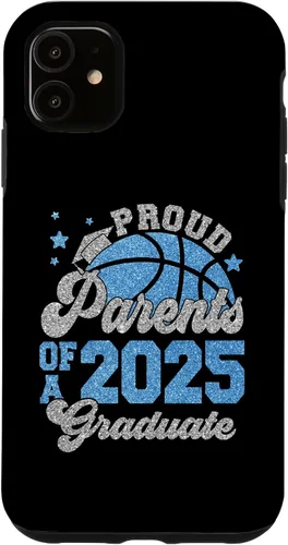 Vista 8 de iPhone 16 Parents of a 2025 Graduate Senior Graduation Basketball Case
