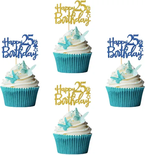 Vista 8 de Decoración para cupcakes de cumpleaños de 5 años, suministros para cupcakes de cumpleaños de 5 años, decoraciones para fiestas de cumpleaños de 5