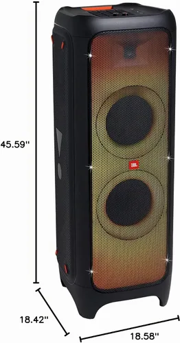 Vista 8 de JBL PartyBox 1000 - Altavoz portátil inalámbrico Bluetooth para fiesta de alta potencia, Negro