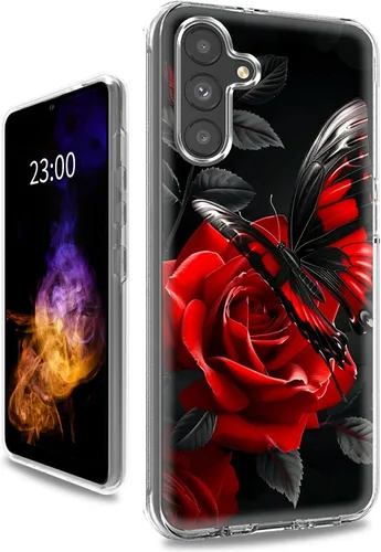 Vista 20 de Funda transparente para Samsung A15 5G de 6.5 pulgadas, doble capa protectora a prueba de golpes de PC transparente de silicona suave