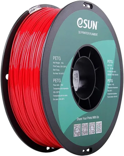 Vista 11 de eSUN – Filamento de impresora 3D PETG, 1.75 mm, color blanco, 1 kg (2.2 libras), sólido, opaco Blanco sólido