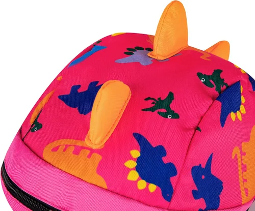 Vista 7 de YUPING Mochila de dinosaurio para niños pequeños con correa de seguridad para niños y niñas