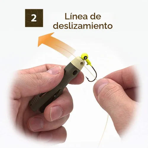 Vista 4 de Fly & Ice Nudo Atado Herramienta de Pesca/Empuñadura, Línea de Hilo, Nudo de Corbata, Clip