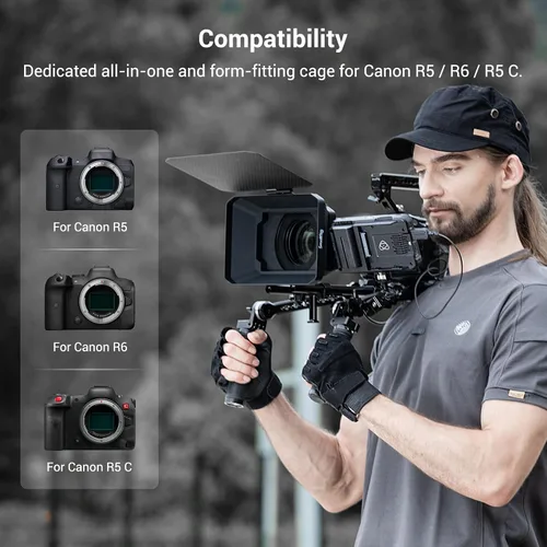 Vista 6 de SmallRig Jaula de cámara R5 R6 para cámara Canon EOS R5 y R6 2982