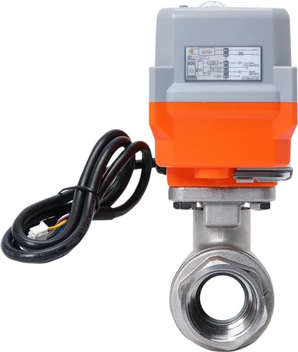 Vista 6 de 2 vías 1 "DN25 24VAC/DC 4-20mA/0-20mA Actuador proporcional de acero inoxidable 304 Válvula de bola motorizada de control de modulación integral