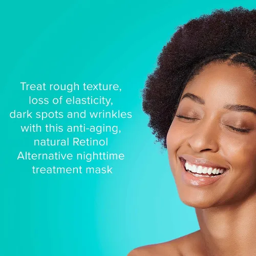 Vista 2 de ClarityRx Sleep It Off - Máscara facial antienvejecimiento alternativa al retinol, hidratante natural a base de plantas con vitaminas B, minimiza
