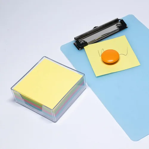 Vista 6 de BAZIC Products Cubo de papel de color de 300 unidades con bandeja, para escuela, oficina, hogar