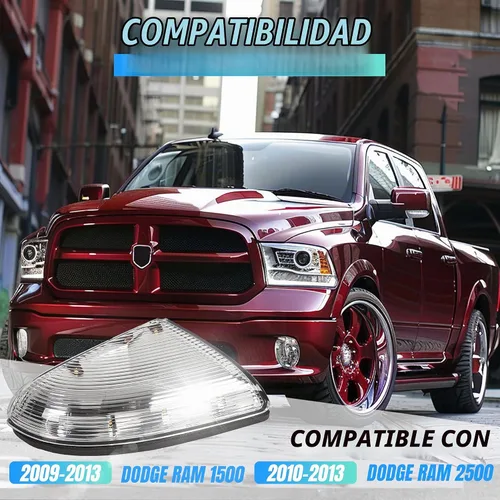 Vista 2 de ECOTRIC Luz de Charco de Señal de Giro del Espejo Izquierdo Compatible con Dodge Ram 1500 2009-2013 y 2500 2010-2013 LH Cubierta de Carcasa