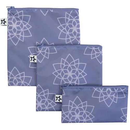 Vista 20 de Tiny Twinkle Bolsas reutilizables para bocadillos para niños – paquete de 3 bolsas para aperitivos y bolsa para sándwich para niños pequeños