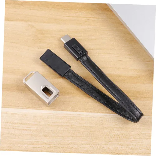 Vista 2 de OSALADI 3 unids -c cable USB en espiral llavero teléfono teléfono teléfono carga cable de carga de datos cargador útil