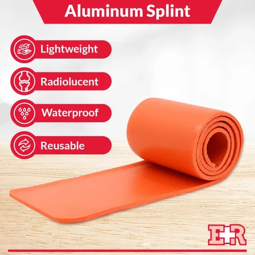 Vista 6 de Ever Ready First Aid Férula universal de aluminio, 36 pulgadas enrollada, 5 onzas
