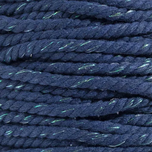Vista 73 de Cuerda de algodón trenzado súper suave de 3 hebras (negro, 1 pulgada x 10 pies)