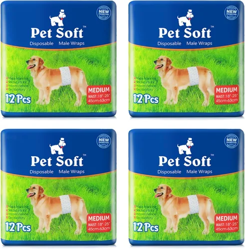 Vista 20 de Pañales Pet Soft para perro, desechables, para perros macho, xs