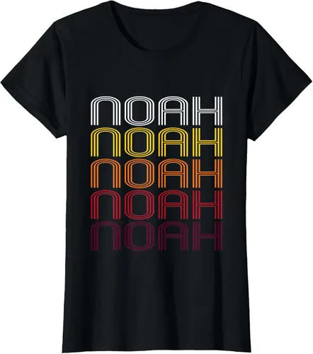 Vista 15 de Noah Retro Wordmark Pattern - Camiseta estilo vintage