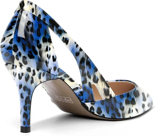 Vista 5 de Zapatos de tacón medio para mujer, con puntera puntiaguda, de 2.5 pulgadas