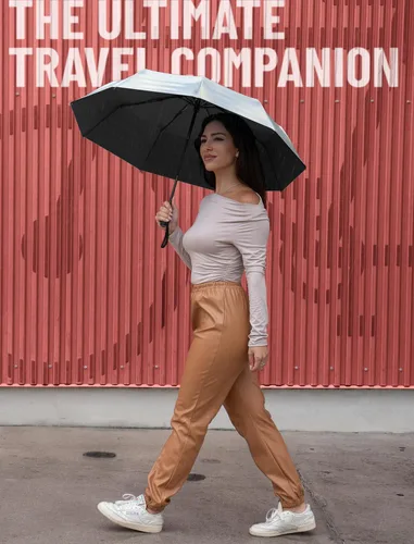 Vista 107 de REPEL Windproof Travel Umbrella - Compact & Withstands Winds up to 85MPH , Strongest Premium Auto Folding Umbrella for Rain and Sun - Durable, Light