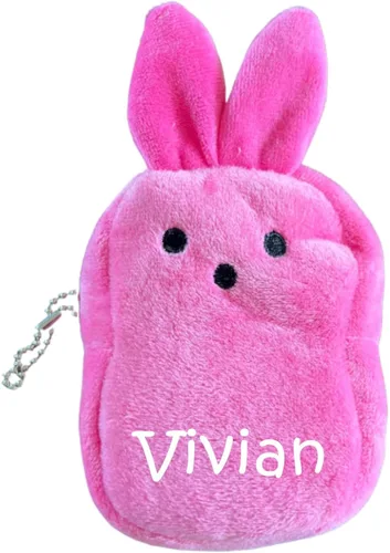 Vista 7 de Cesta de Pascua personalizada, tarjeta de regalo o soporte para dinero, idea de regalo de conejo (azul)