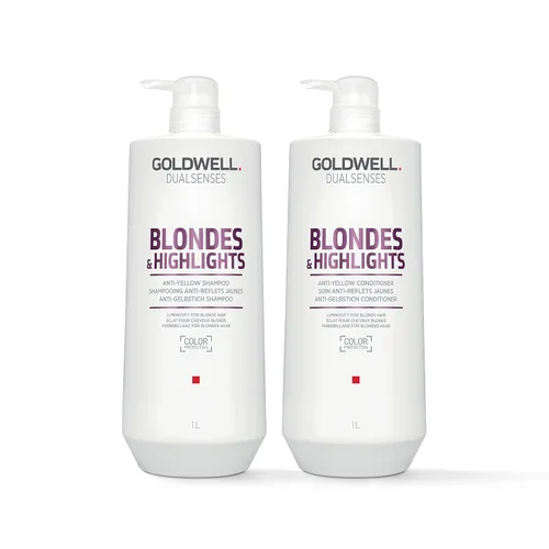 Vista 9 de Goldwell Dualsenses Rubias & Highlights Champú Anti-Amarillo