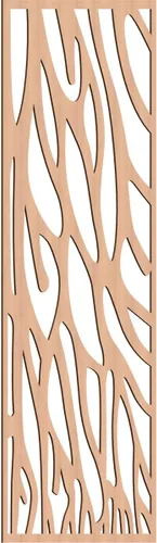 Vista 21 de 9 3/8"W x 24 3/8"H x 1/4"T Bristol Decorativos Paneles de Pared de Madera Calado, Cereza