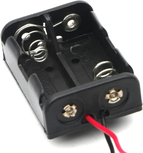 Vista 2 de Caja de plástico con interruptor de encendido/apagado, cables de cable (12 pulgadas), 5 unidades para control remoto, automóvil, electrónica