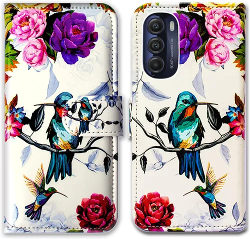 Vista 11 de Bcov Funda para Moto G Stylus 5G 2022 (no compatible con G Stylus 5G 2021), funda de cuero con tapa y ranura para tarjeta y soporte para Motorola