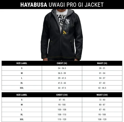 Vista 6 de Hayabusa Uwagi Pro Gi - Chaqueta con capucha
