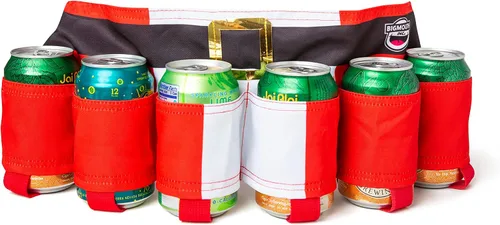 Vista 7 de Big Mouth Toys - Cinturones de latas de cerveza, Algodón, Negro, talla única