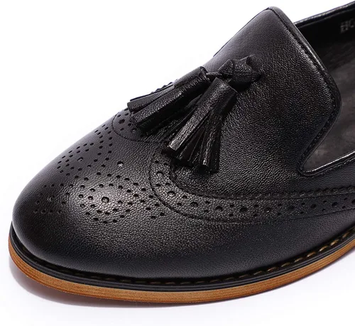 Vista 3 de Mona Flying - Mocasines de cuero planos informales para mujer