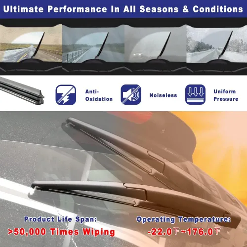 Vista 5 de Kit de montaje de limpiaparabrisas trasero compatible con Dodge Durango 2004-2009, Chrysler Aspen 2007-2009, repuesto 05135583AA, 5135583AA