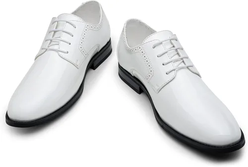 Vista 9 de Vostey - Zapatos de vestir para hombre, estilo clásico Wingtip Brogue para hombre, Oxfords