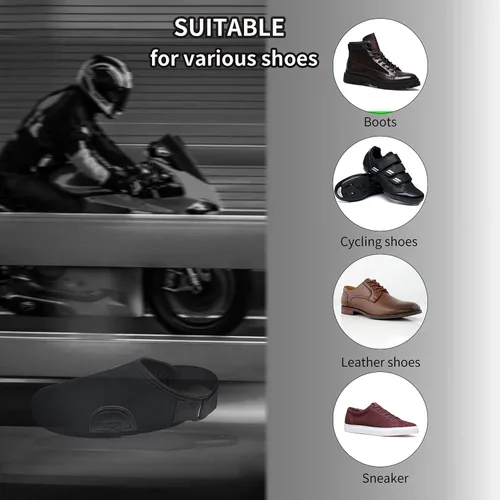 Vista 6 de Almohadillas para palanca de cambios de motocicleta, accesorios para botas de motocicleta, resistente al viento, funda protectora cálida