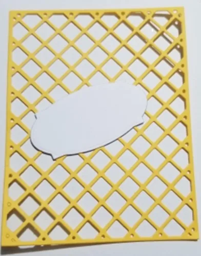 Vista 5 de hinana Plantillas troqueladas de metal rectangulares, marco de encaje de red, plantillas cortadas para manualidades, álbumes de recortes, álbumes