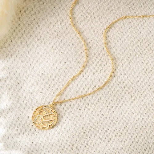 Vista 7 de MTMY Collar de moneda de oro de 14 quilates, chapado en oro de 14 quilates, delicado collar con dije de moneda de oro para mujer, collar de disco