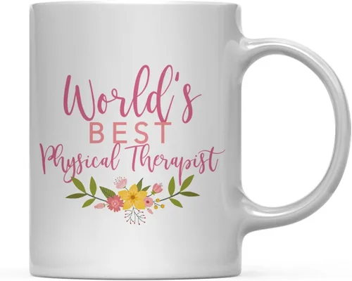 Vista 88 de Andaz Press Taza de café de 11 oz, regalo de broma de la mejor abbuela del mundo, diseño floral, paquete de 1