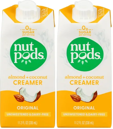 Vista 7 de nutpods® Crema de café original sin azúcar, sin lácteos, 11.2 onzas