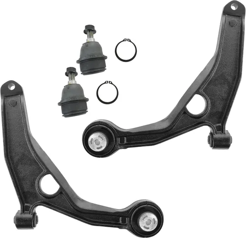 Vista 54 de TRQ Brazo de control superior e inferior del lado del conductor y del pasajero con juego de rótulas compatible con Chevrolet GMC 89-02