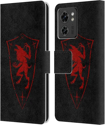 Vista 11 de Head Case Designs Funda de piel con licencia oficial de Christos Karapanos Demon Shield compatible con Motorola Moto Edge 40
