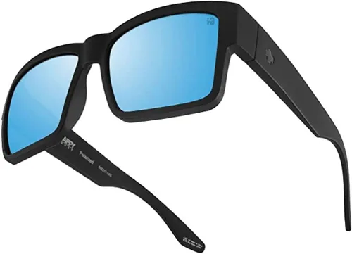 Vista 6 de Spy Cyrus Gafas de sol negro mate con lentes polarizadas Happy Boost Bronze Ice Blue Spectra, Negro mate suave