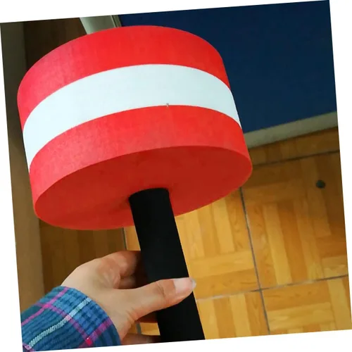 Vista 2 de Happyyami 2 mancuernas flotantes para aeróbic acuático, pesas de natación Eva, para hombres y mujeres, agarre ergonómico para entrenamiento