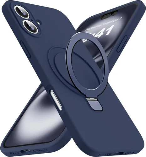 Vista 55 de Funda diseñada para iPhone 11 con soporte magnético invisible Compatible con Mag-Safe, a prueba de caídas de grado militar, a prueba de golpes