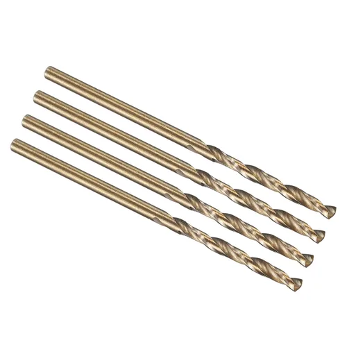 Vista 221 de PATIKIL Broca Jobber de 0.039 in, vástago recto M35 cobalto 5% acero de alta velocidad 135° acabado dorado para metal duro de acero inoxidable - 2