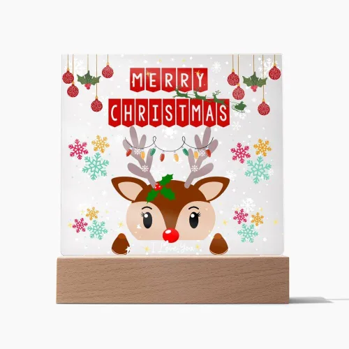 Vista 10 de Lámpara de luz nocturna de Navidad, ideas de regalo para niños o nietos con Papá Noel, accesorios únicos de iluminación LED de Navidad, lámpara