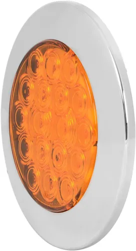 Vista 4 de GG Grand General 75870 Luz LED ámbar/ámbar (4" flota 18 brida montaje con bisel, 3 clavijas)