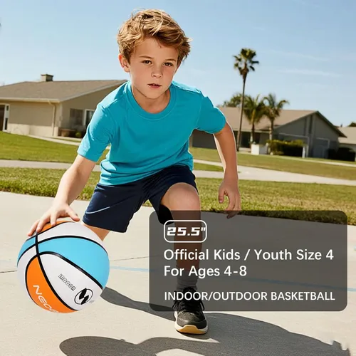Vista 46 de Kids Toddler Youth Size 3/4/5 Basketball 22/25.5/27.5