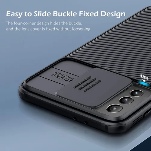 Vista 3 de CloudValley Funda para Samsung Galaxy S21 Ultra con funda para cámara, protección de cuerpo completo y ajuste delgado, funda de protección de cámara