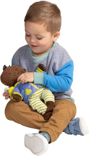 Vista 6 de Manhattan Toy Baby Stella - Muñeca de bebé marrón suave de 15 pulgadas Soft, First Doll