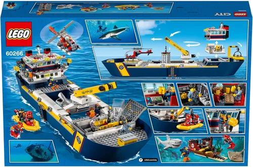 Vista 6 de LEGO 60266 Ciudad Océanos El barco de exploración del océano